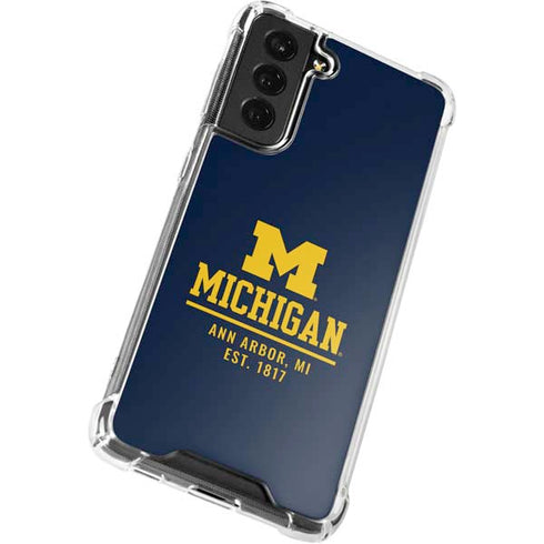 University of Michigan Ann Arbor Est 1817 Galaxy S21 FE Clear Case